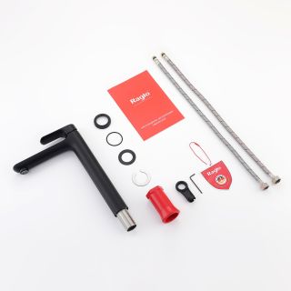 Высокий смеситель для раковины Raglo R03.15.06 чёрный